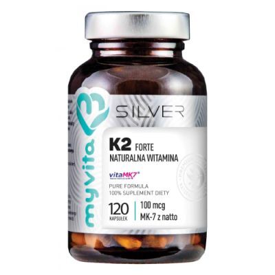 MYVITA SILVER Naturalna witamina K2 MK-7 FORTE 120 kapsułek