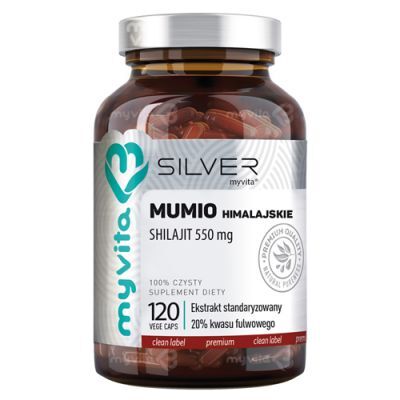 MyVita Silver Pure Mumio Himalajskie 550 mg, 120 kaps.