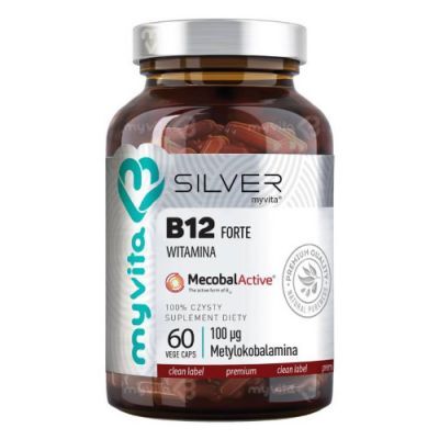 MYVITA SILVER Witamina B12 FORTE 60 kapsułek