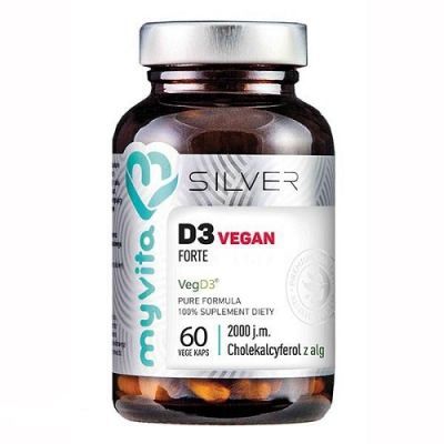 MyVita SILVER Witamina D3 2000 j.m. Vegan FORTE, 60 kaps.