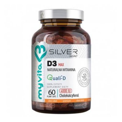 MyVita Silver Witamina D3 Max 4000 IU, 60 kaps.