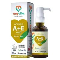 MYVITA Witamina A + E Forte krople ( 800 mcg+12 mg ) 30 ml