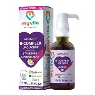 MyVita Witamina B-Complex Lipo-Active Krople, 30ml