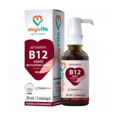 MyVita Witamina B12 Forte 100mcg krople, 30ml