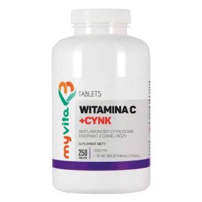 MyVita Witamina C + Cynk, 250 tabl.