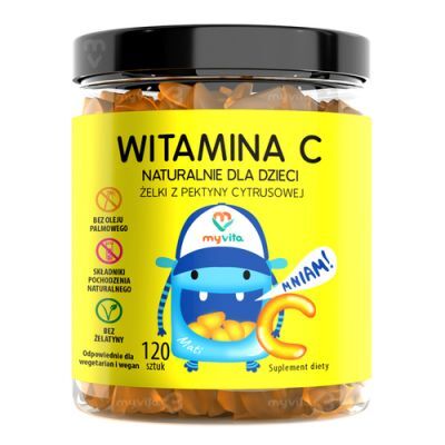 MyVita Witamina C Naturalne żelki dla dzieci, 120 szt.
