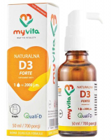 MYVITA Naturalna witamina D3 FORTE 2000 IU krople 50 ml