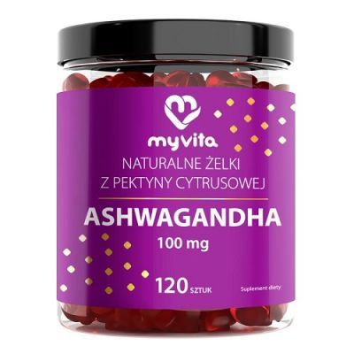 MYVITA ŻELKI naturalne z Ashwagandhą 100 mg 120 sztuk