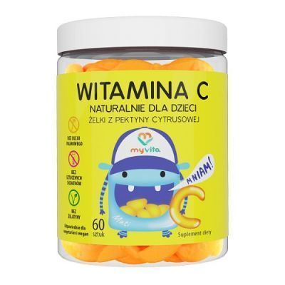 MYVITA ŻELKI naturalne z Witaminą C dla dzieci 60 sztuk