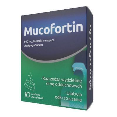 MUCOFORTIN 600 mg 10 tabletek musujących