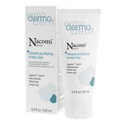 Nacomi Next Level Dermo Glinka peelingująca do skóry głowy, 100 ml