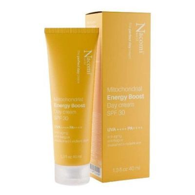 Nacomi Next Level Energetyzujący krem do twarzy SPF30 z ochroną mitochondrialną, 40 ml
