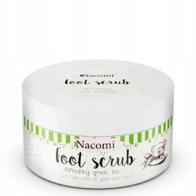 NACOMI Odświeżający peeling do stóp o zapachu zielonej herbaty, 125g