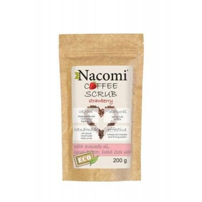 NACOMI Peeling do ciała suchy truskawka, 200g