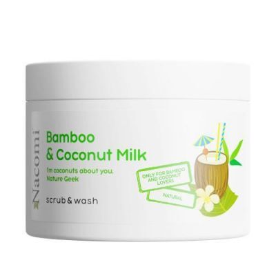 NACOMI Piankowy peeling Bambus i mleko kokosowe, 180ml KRÓTKA DATA 31.08.2026