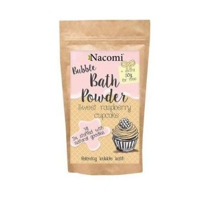 NACOMI Puder do kąpieli Malinowa Babeczka, 100g