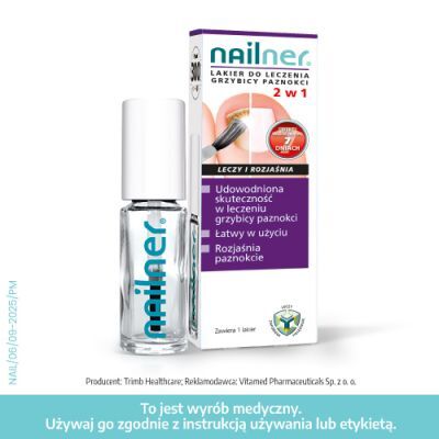 NAILNER lakier 2w1 do leczenia grzybicy paznokci 5 ml