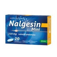 NALGESIN MINI 220 mg Lek na silny ból kręgosłupa, stawów - 20 tab.