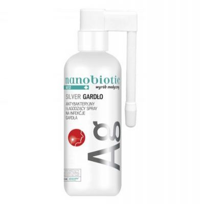 NANOBIOTIC MED SILVER Gardło spray 30 ml