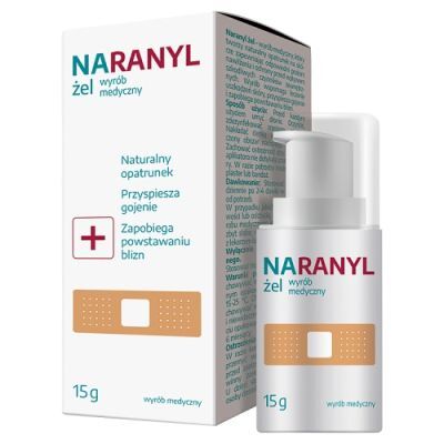 NARANYL na rany, dezynfekuje i hamuje krwawienie, przyspiesza gojenie  Żel 15 g