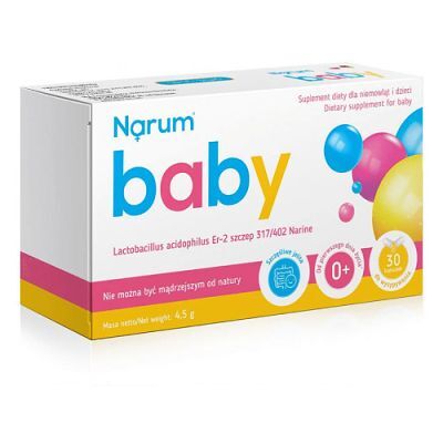 NARUM Baby Probiotyk dla dzieci 0-3 lat, 150 mg, 30 kaps.