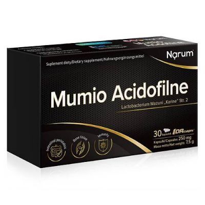 Narum Mumio Acidofilne Zdrowa flora jelit, 30 kaps.