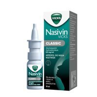 Nasivin Vicks Classic Aerozol na zatkany nos, 10 ml - lek na katar