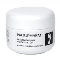 Natupharm Przeciwpotliwa pasta do stóp z szałwią i olejkiem miętowym, 50 g
