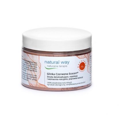 NATURAL WAY Glinka czerwona Ecocert NA NACZYNKA 150 g