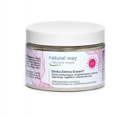 NATURAL WAY Glinka zielona Ecocert NA ZMARSZCZKI 150 g