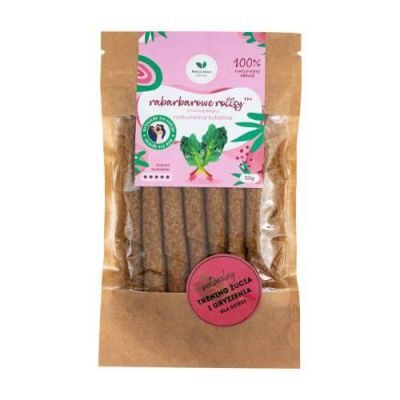 Naturalnie Zdrowi Rabarbarowe rollsy z nutką mięty naturalna luteina, 50g