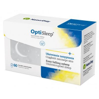 NATURDAY OptiSleep Ułatwia zasypianie Ciągłość nocnego snu 60 kapsułek
