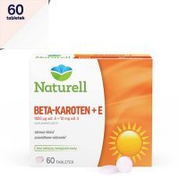 NATURELL BETA-KAROTEN + E 60 tabletek + Próbka Silica Biotyna Max GRATIS