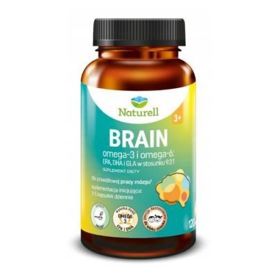 NATURELL Brain, 120 kapsułek KROTKA DATA 01.06.2026
