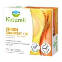 Naturell Chrom Organiczny + B3, 60 tabletek do ssania