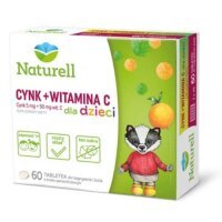 NATURELL Cynk + Witamina C dla dzieci 60 tabletek do żucia