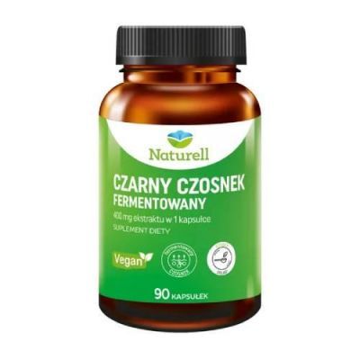 NATURELL Czarny Czosnek Fermentowany, 90kaps. KRÓTKA DATA 01.10.2026
