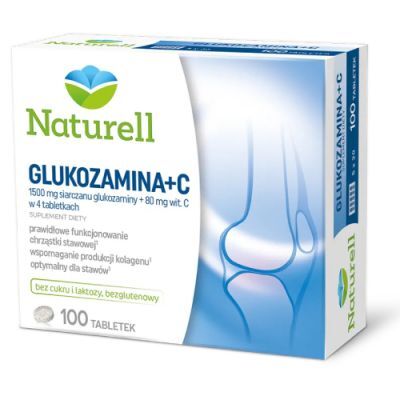NATURELL GLUKOZAMINA + C 100 tabletek