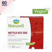 NATURELL METYLO B-12 500 mcg 60 tabletek + Próbka Silica Biotyna GRATIS