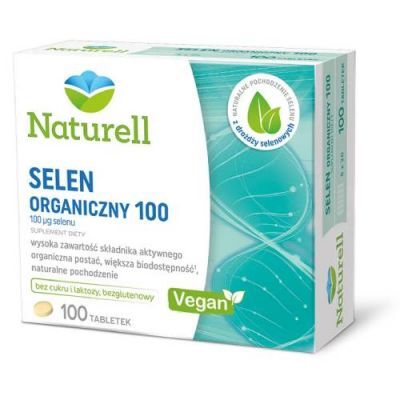 NATURELL SELEN Organiczny 100 mcg 100 tabletek