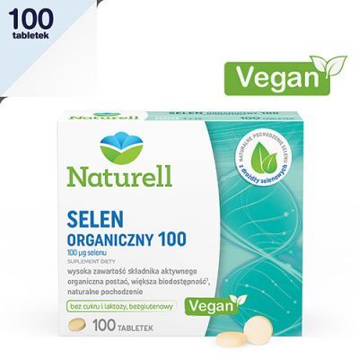NATURELL SELEN Organiczny 100 mcg 100 tabletek