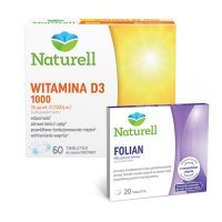 NATURELL WITAMINA D3 1000 60 tabletek do ssania