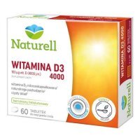 NATURELL WITAMINA D3 4000 60 tabletek do ssania