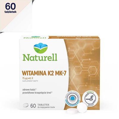 NATURELL WITAMINA K2 MK-7  60 tabletek do ssania