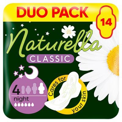 NATURELLA CLASSIC Night Duo podpaski 14 sztuk