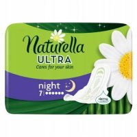 NATURELLA Ultra Night Podpaski ze skrzydełkami, 7 sztuk