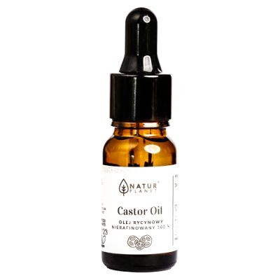 NaturPlanet Castor Oil Olej rycynowy nierafinowany 100%, 10 ml