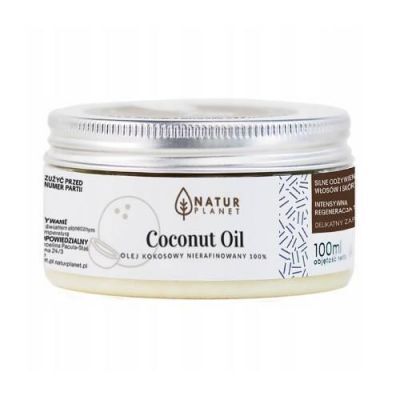 NaturPlanet Olej Kokosowy Nierafinowany, 100 ml