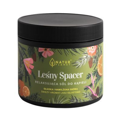 NaturPlanet Relaksująca sól do kąpieli Leśny Spacer, 400 g