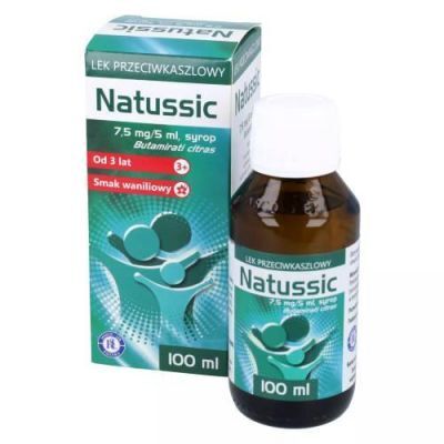 NATUSSIC Syrop przeciwkaszlowy 3+ wanilia, 100ml